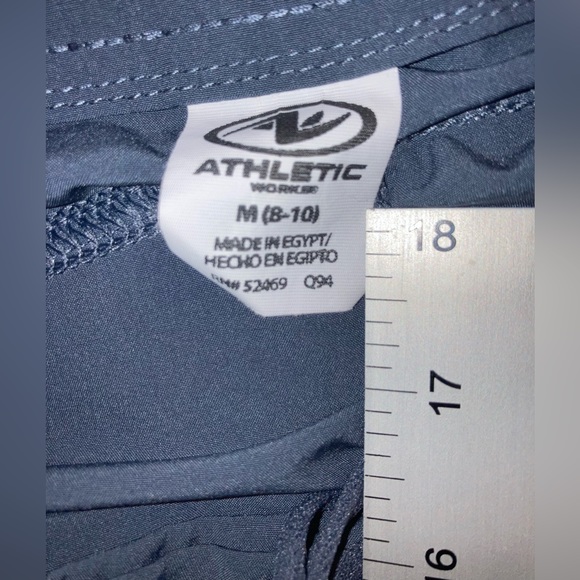 ATHLETIC WORKS WOMEN’sGRAY SWIM TRUNKS DRAWSTRING 2 POCKETS UNISEX  MED EUC - Picture 5 of 12